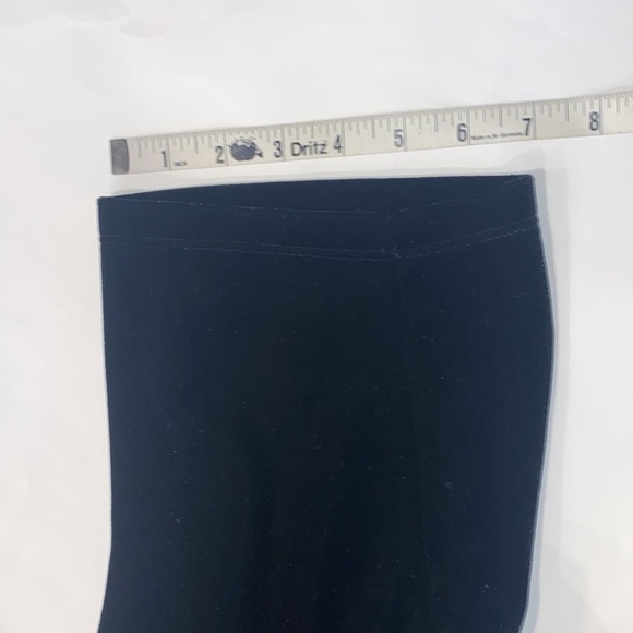 HP🎉Chico's Black Velvet Pull On Elastic Waist Loose Fit Holiday Pants 16 or XL - Picture 8 of 9